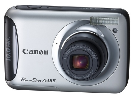 Canon PowerShot A495 entry-level digicam silver