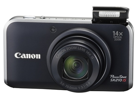 Canon PowerShot SX210 IS Digital Camera with 14x Zoom black