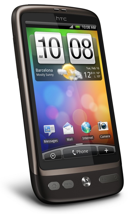 HTC Desire - Nexus One with HTC Sense and a new look angle left