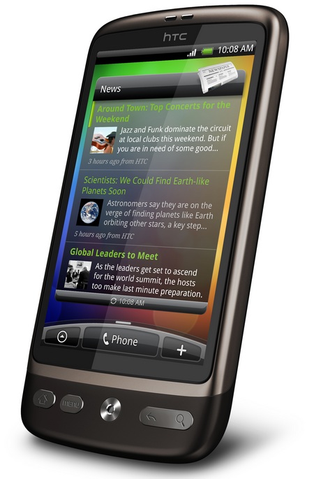 HTC Desire - Nexus One with HTC Sense and a new look angle