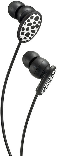 JVC HA-FXP3 Designed For Fashionista in-ear headphones Dalmatian