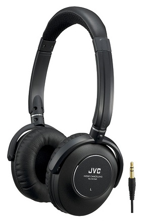 JVC HA-NC260 Noise-Canceling Headphones with fold-flat design