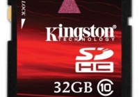 Kingston 32GB Class 10 SDHC Card