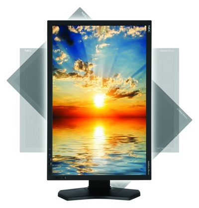 NEC MultiSync PA241W LCD Display for Professional Graphics vertical