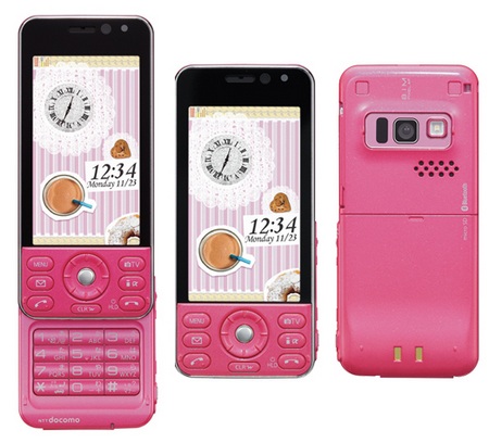 NTT docomo Panasonic P-02B Slider Phone pink