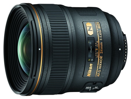 Nikon AF-S NIKKOR 24mm f-1.4G ED lens