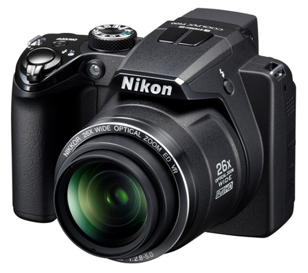 Nikon CoolPix P100 with 26x optical zoom angle