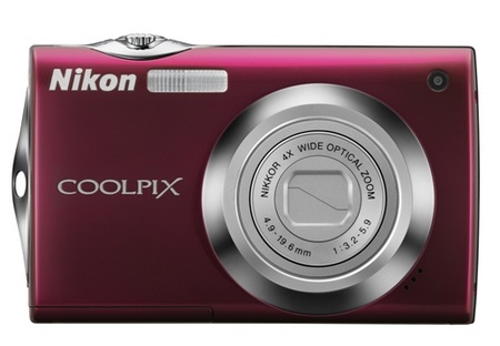 Nikon CoolPix S4000 Touchscreen Digital Camera red