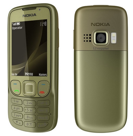 Nokia 6303i classic mobile phone khaki gold