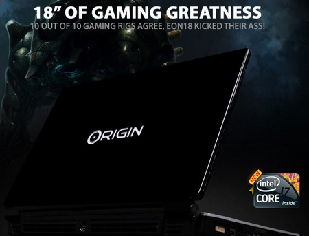 ORIGIN EON18 Notebook gets Core i7