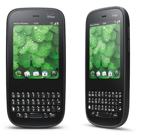 Palm Pixi Plus webOS phone front back