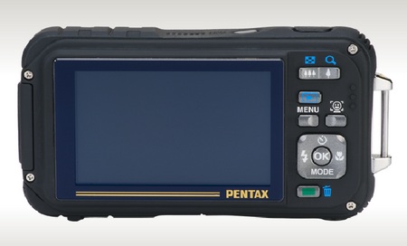 Pentax Optio W90 Waterproof Camera back