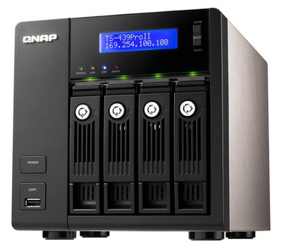 QNAP TS-239 Pro II and TS-439 Pro II Mid-range Turbo NAS Servers