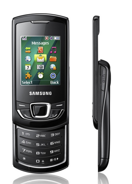 Samsung Monte Slider E2550 slider phone front side