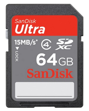 SanDisk Ultra SDXC with 64GB