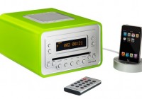 Sonoro Cubo Audio System with eDock for iPod green