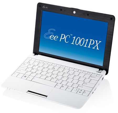 Asus Eee PC 1001PX Seashell Netbook white