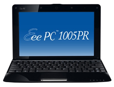 Asus Eee PC 1005PR Seashell Netbook with Broadcom Crystal HD Media Processor front