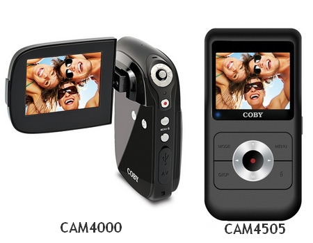 Coby Snapp CAM4505 and CAM4000 Pocket Camcorders