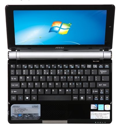 MSI Wind U160 Netbook black