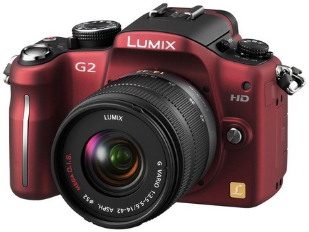 Panasonic Lumix DMC-G2 Micro Four Thirds Camera red