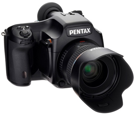 Pentax 645D Medium-Format DSLR Camera angle