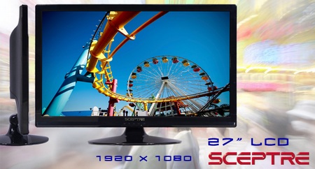 Sceptre X270W-1080P Full HD LCD Display 