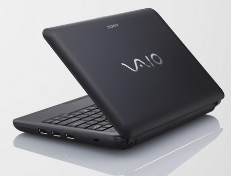 Sony VAIO M series Mini Notebook black lid