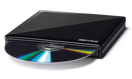 Buffalo DVSM-PS58U2-S-BK Lightweight Portable DVD Burner