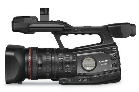 Canon XF305 and XF300 Professional Camcorders side