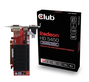 Club 3D Radeon HD5450 Noiseless Edition Graphics Card