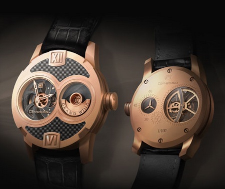 Gresso Grand Wind Skeleton Watch Rose Gold