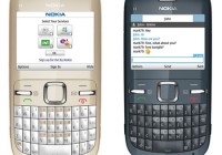 Nokia C3 S40 QWERTY Phone grey white