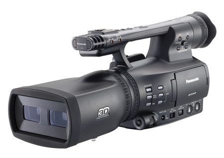 Panasonic AVCCAM AG-3DA1 Full HD 3D Professional Camcorder angle