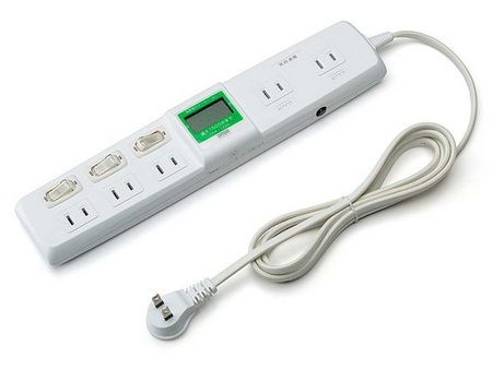 Sanwa 700-TP1052DW Power Strip with display