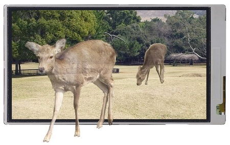 Sharp 3.4-inch 3D Touchscreen LCD