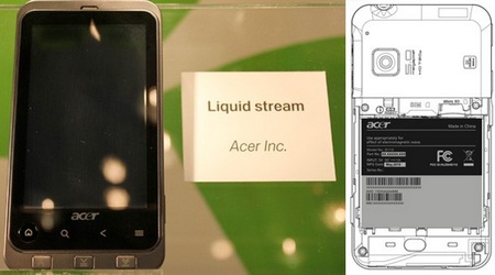 Acer Liquid Stream S110 Android Phone with SnapDragon and 720p video