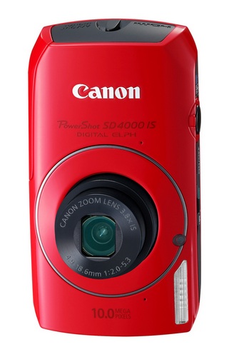 Canon PowerShot SD4000 IS Digital Camera with the HS System RedDigital