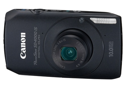 Canon PowerShot SD4000 IS Digital Camera with the HS System black