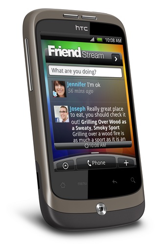 HTC Wildfire Android Phone front