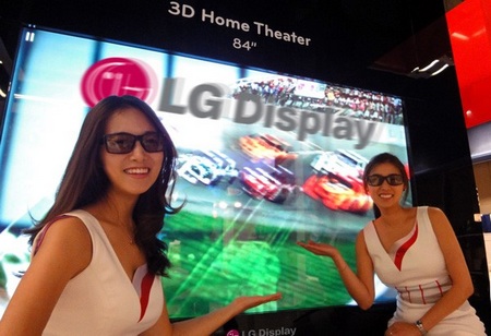 LG shows 84-inch 3DTV with 3840x2160 Resolution