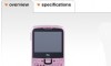 Orange Rio in pink QWERTY phone