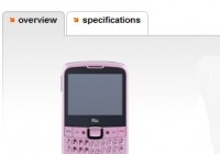 Orange Rio in pink QWERTY phone