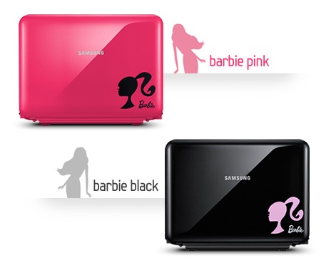 Samsung X170 Barbie Special Edition Notebook colors