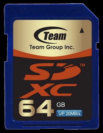 TEAM 64GB SDXC heading to Computex 2010