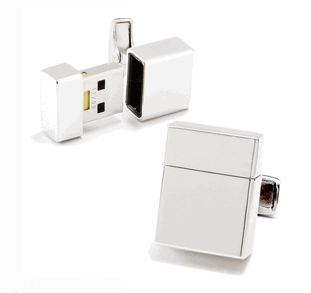 USB Flash Drive Cufflinks