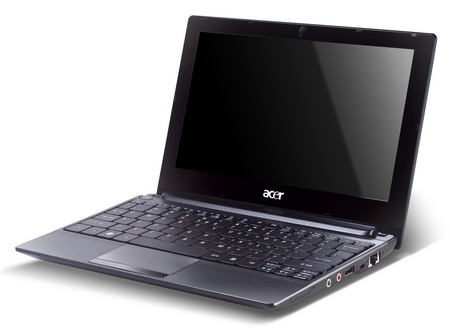 Acer Aspire One AOD260 netbook open