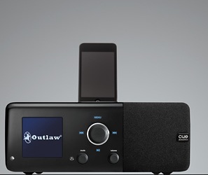 Cue Acoustics Cue Radio Model r1 iPod DockOutlaw Signature Edition