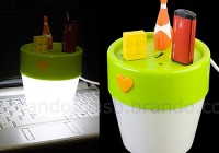 Flower Pot USB Hub with Light