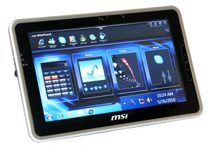 MSI WindPad 100 Atom-powered Tablet runs Windows 7 1